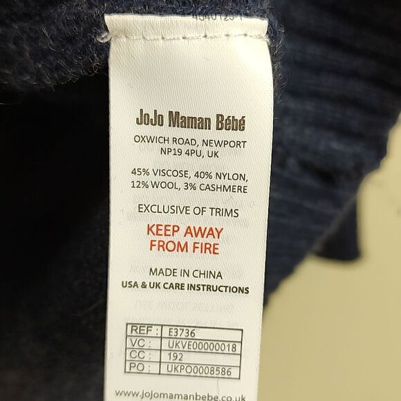 JoJo Maman Bebe Reindeer Cashmere Blend Fair Isle Maternity Tunic - Picture 10 of 12